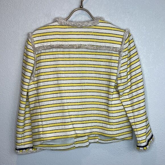 New Veronica Beard Talie Dickey Jacket w/ Frayed Trim Size 8 - Picture 6 of 15